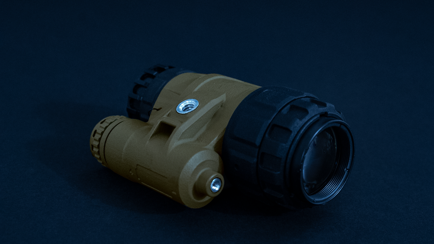 Nocturn Industries Tanto night vision monocular complete device, left angle